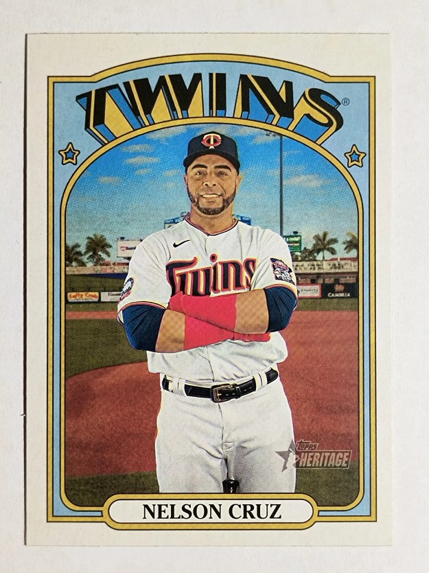 2021 Topps Heritage #307 Nelson Cruz