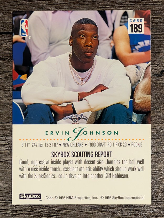 1993-94 SkyBox Premium #189 Ervin Johnson RC