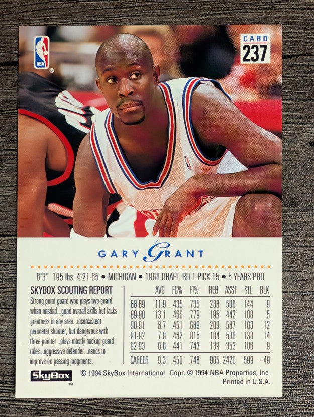 1993-94 SkyBox Premium #237 Gary Grant