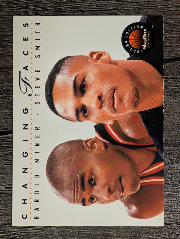 1993-94 SkyBox Premium #305 Harold Miner CF/Steve Smith