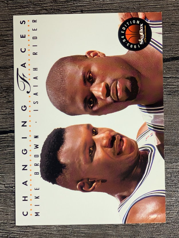 1993-94 SkyBox Premium #307 Mike Brown CF/Isaiah Rider