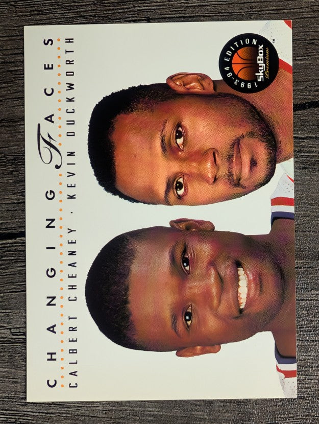 1993-94 SkyBox Premium #318 Calbert Cheaney CF/Kevin Duckworth