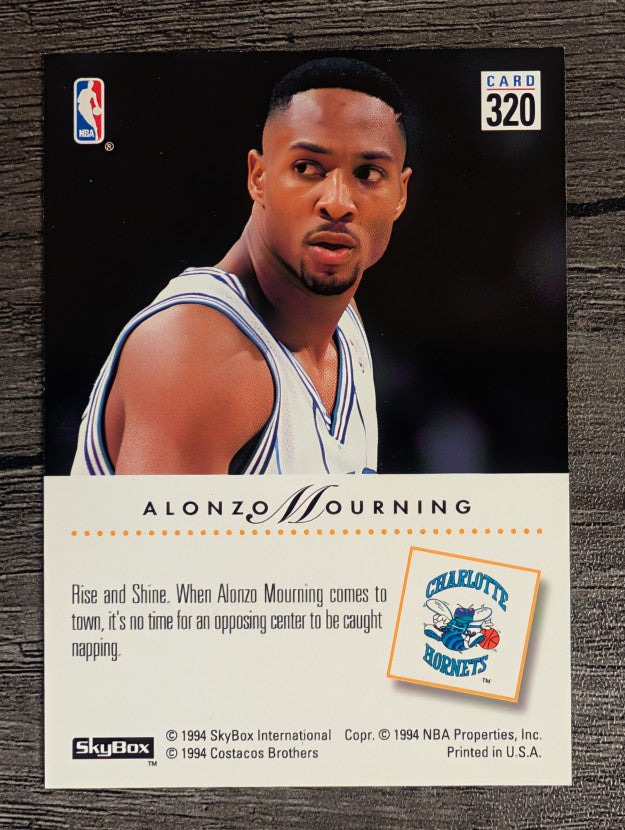 1993-94 SkyBox Premium #320 Alonzo Mourning PC