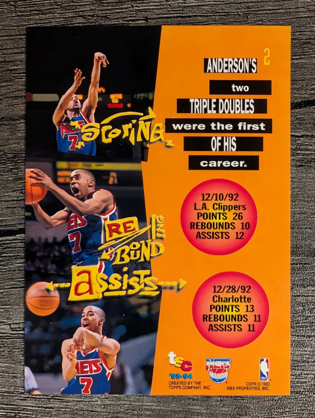 1993-94 Stadium Club #2 Kenny Anderson TD