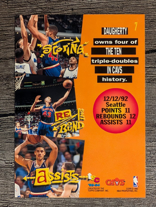 1993-94 Stadium Club #7 Brad Daugherty TD