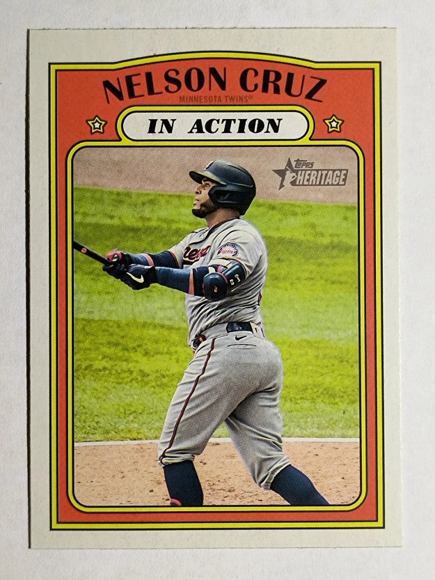 2021 Topps Heritage #308 Nelson Cruz IA