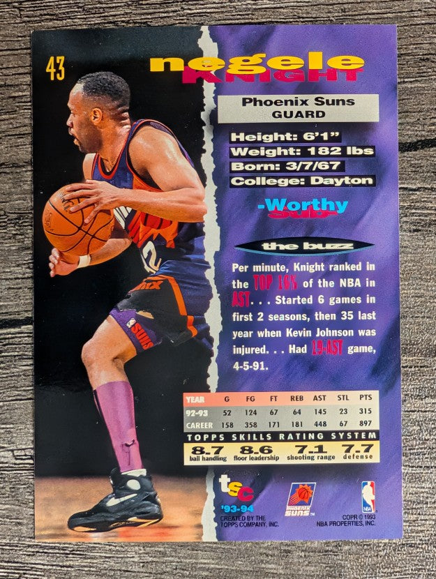 1993-94 Stadium Club #43 Negele Knight