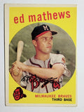 1959 Topps #450 Eddie Mathews (VGEX)