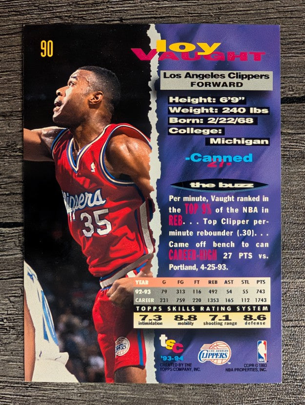 1993-94 Stadium Club #90 Loy Vaught