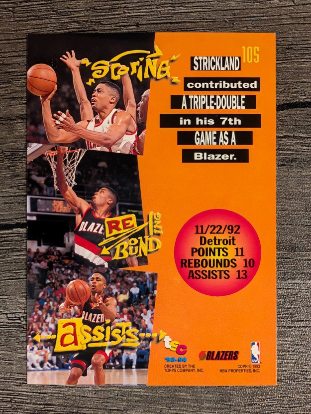 1993-94 Stadium Club #105 Rod Strickland TD