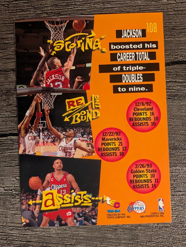 1993-94 Stadium Club #108 Mark Jackson TD