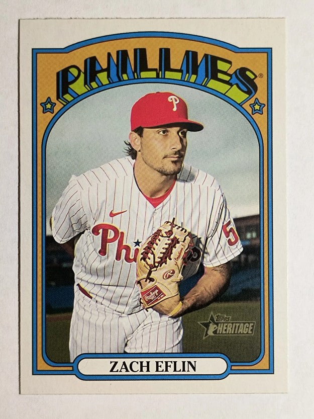 2021 Topps Heritage #318 Zach Eflin