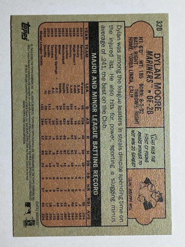 2021 Topps Heritage #320 Dylan Moore