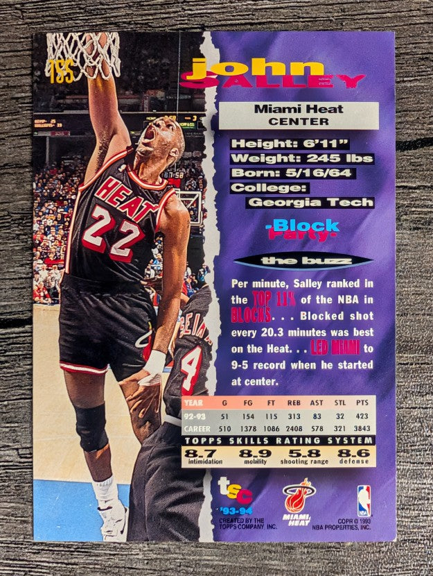 1993-94 Stadium Club #155 John Salley