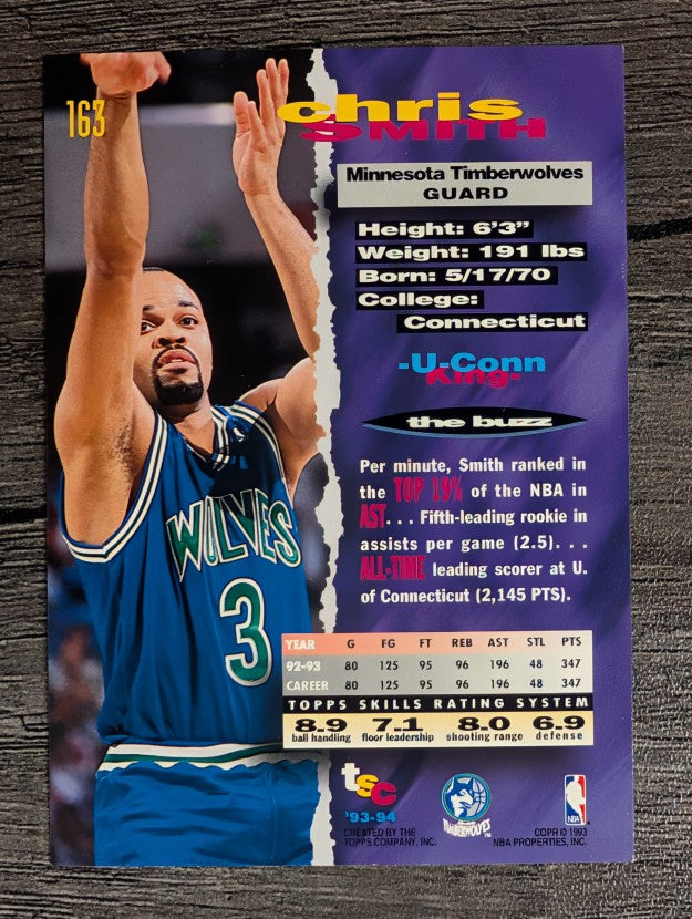 1993-94 Stadium Club #163 Chris Smith