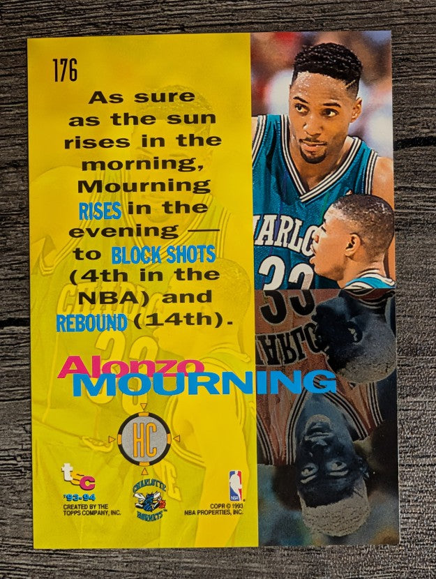 1993-94 Stadium Club #176 Alonzo Mourning HC