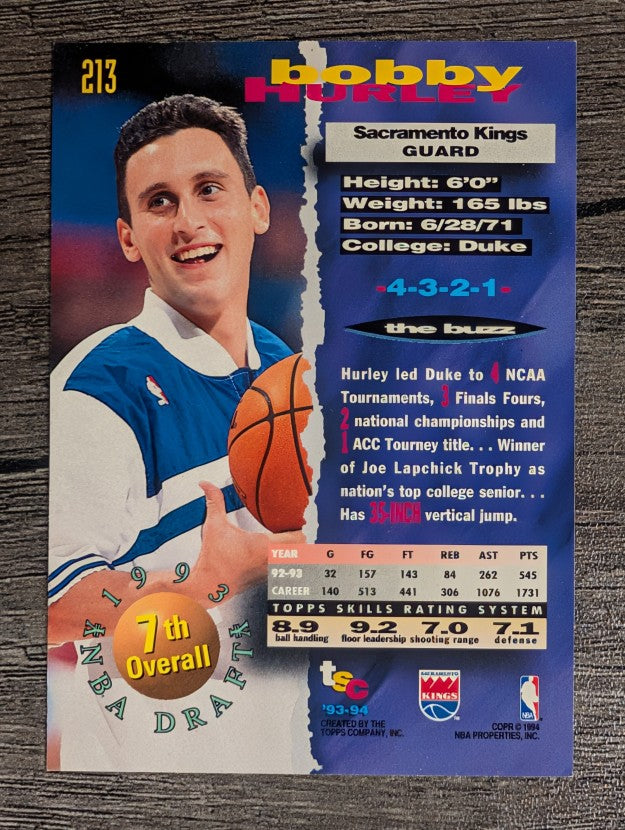 1993-94 Stadium Club Super Teams NBA Finals #213 Bobby Hurley