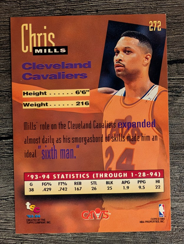 1993-94 Stadium Club #272 Chris Mills NW