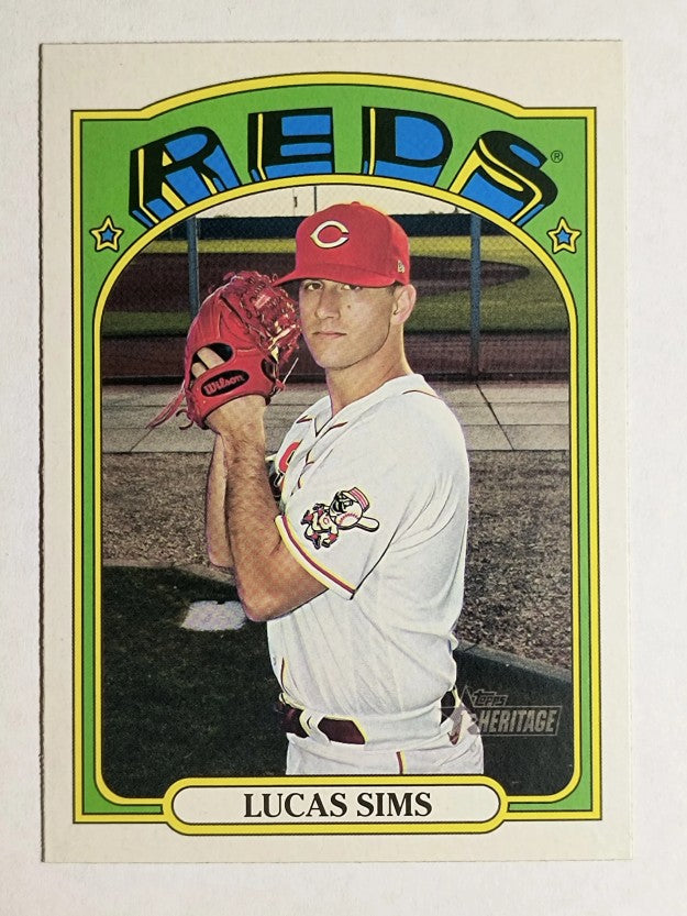 2021 Topps Heritage #327 Lucas Sims