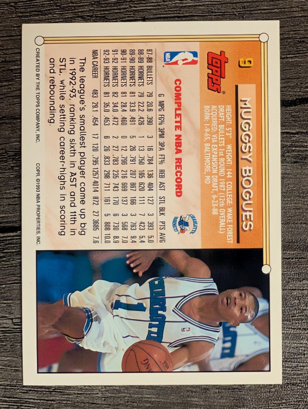 1993-94 Topps #9 Muggsy Bogues