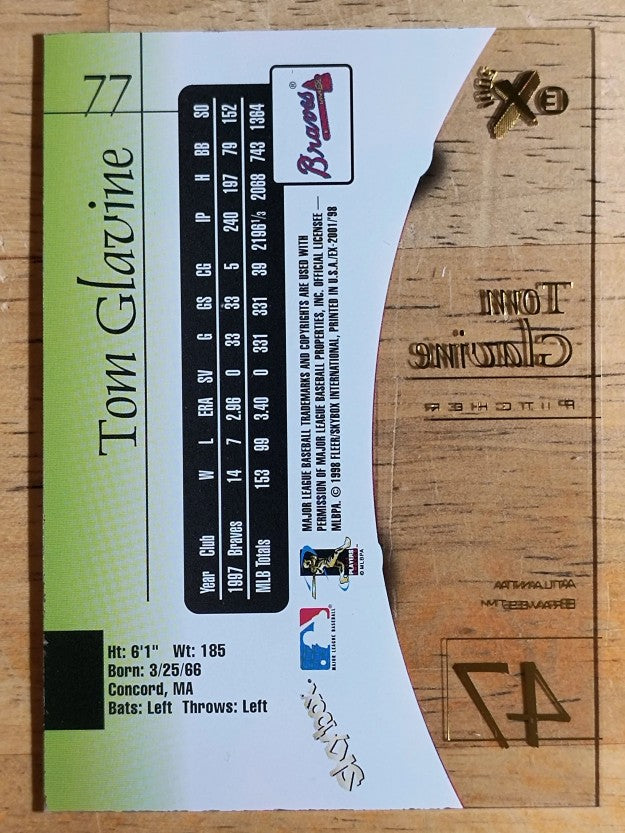 1998 E-X2001 #77 Tom Glavine