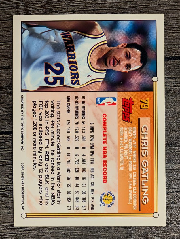 1993-94 Topps #79 Chris Gatling