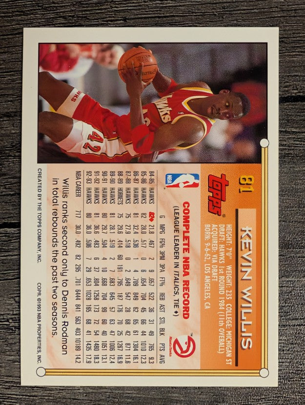 1993-94 Topps #81 Kevin Willis
