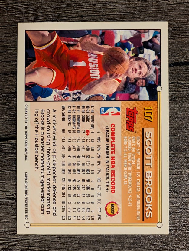 1993-94 Topps #107 Scott Brooks