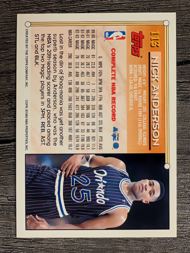 1993-94 Topps #113 Nick Anderson