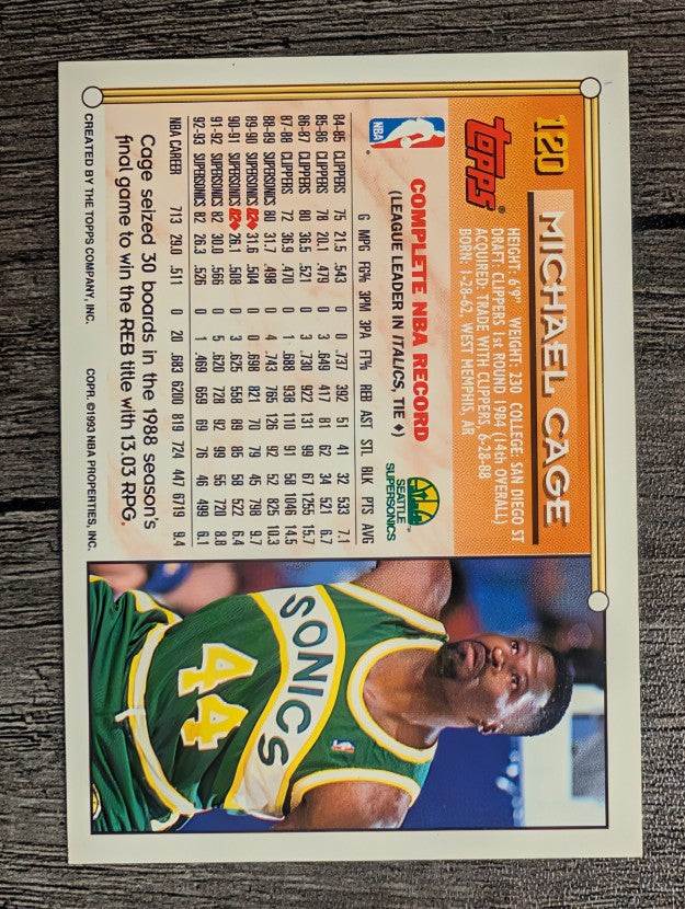 1993-94 Topps #120 Michael Cage
