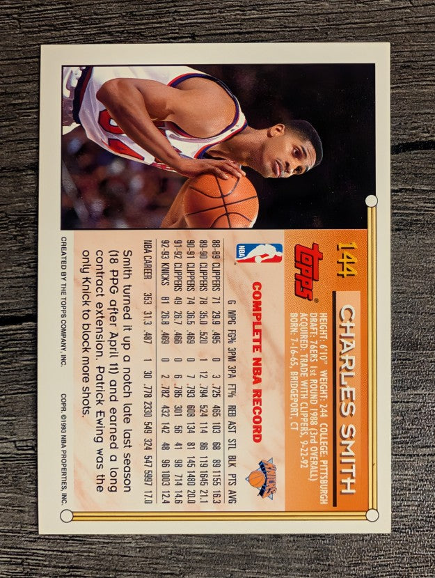 1993-94 Topps #144 Charles Smith