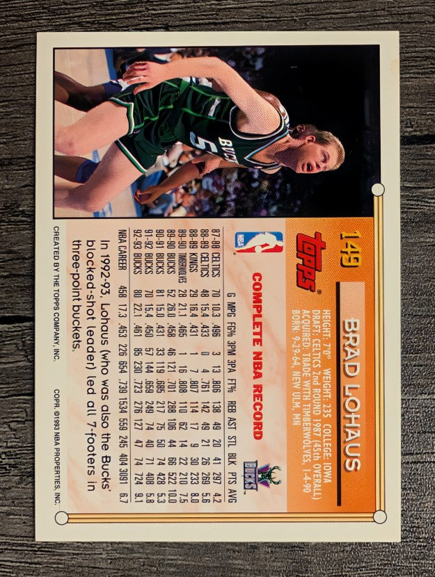 1993-94 Topps #149 Brad Lohaus