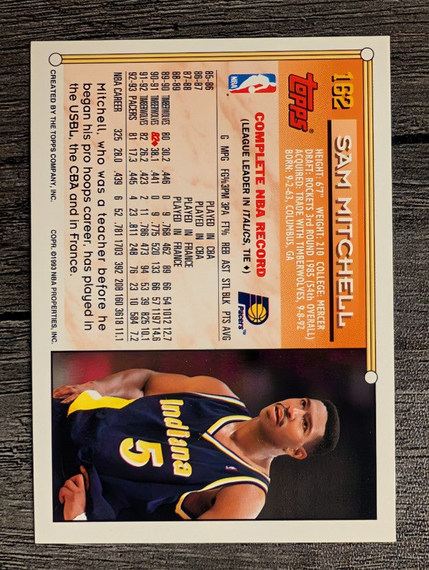 1993-94 Topps #162 Sam Mitchell