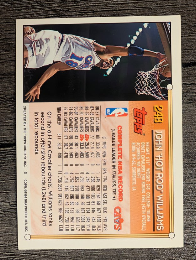 1993-94 Topps #248 John Williams