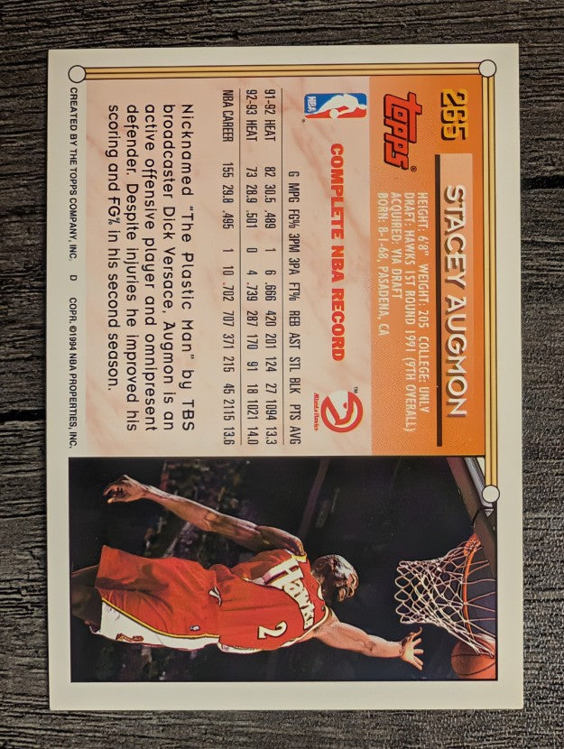 1993-94 Topps #265 Stacey Augmon