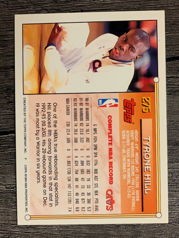 1993-94 Topps #275 Tyrone Hill