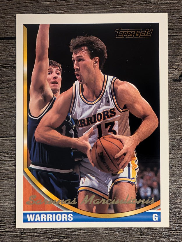 1993-94 Topps Gold #368 Sarunas Marciulionis
