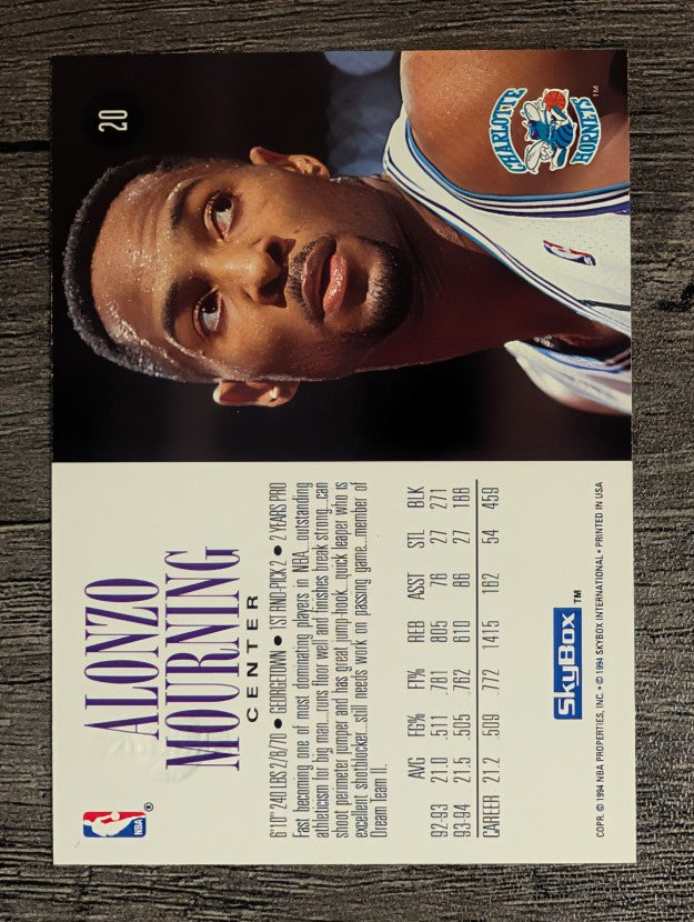 1994-95 SkyBox Premium #20 Alonzo Mourning