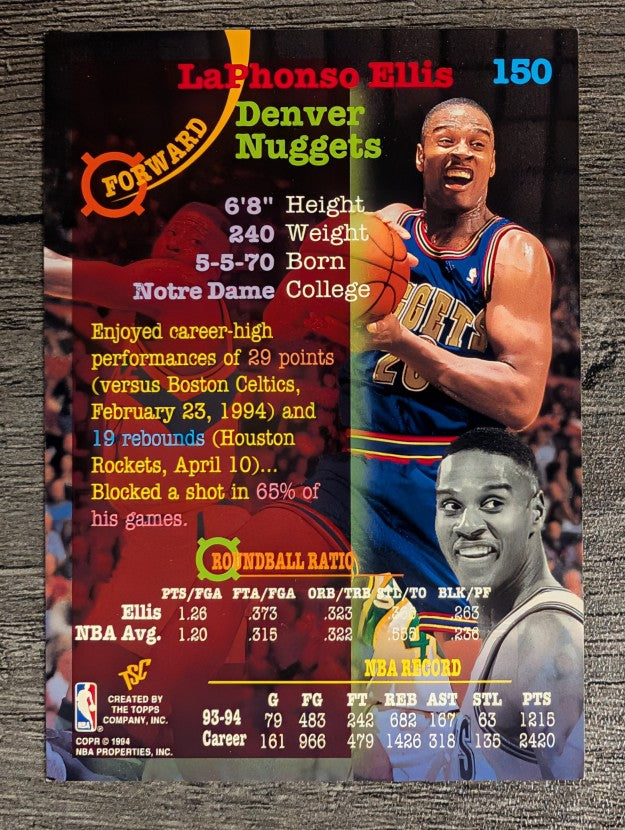 1994-95 Stadium Club #150 LaPhonso Ellis