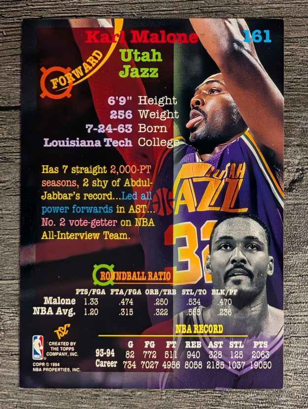 1994-95 Stadium Club #161 Karl Malone