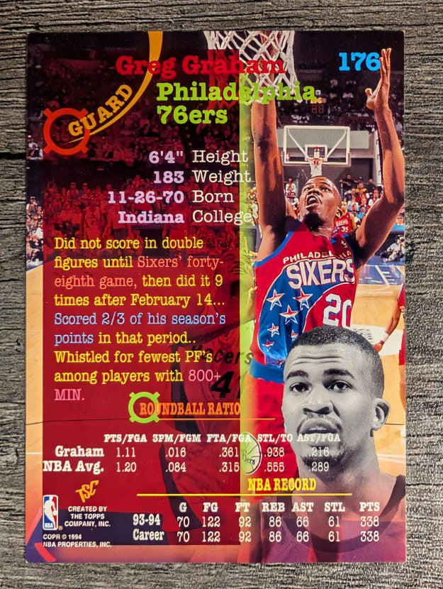 1994-95 Stadium Club #176 Greg Graham