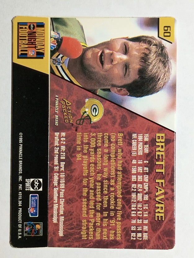 1995 Action Packed Monday Night Football #60 Brett Favre