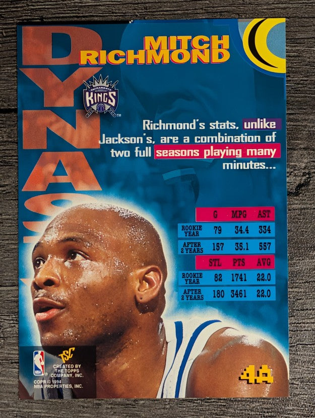 1994-95 Stadium Club Dynasty and Destiny #4A Mitch Richmond
