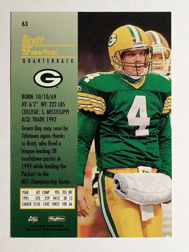 1996 SkyBox Premium #63 Brett Favre