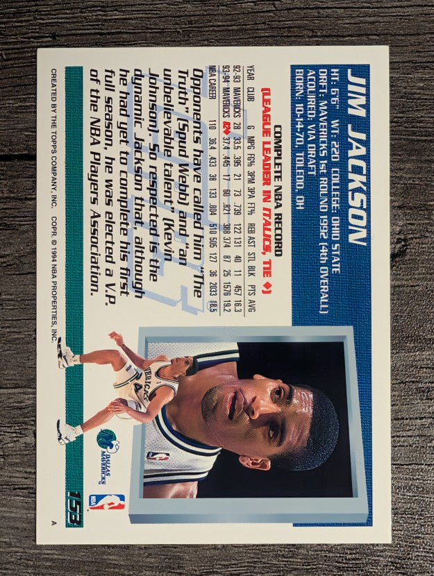 1994-95 Topps #153 Jim Jackson