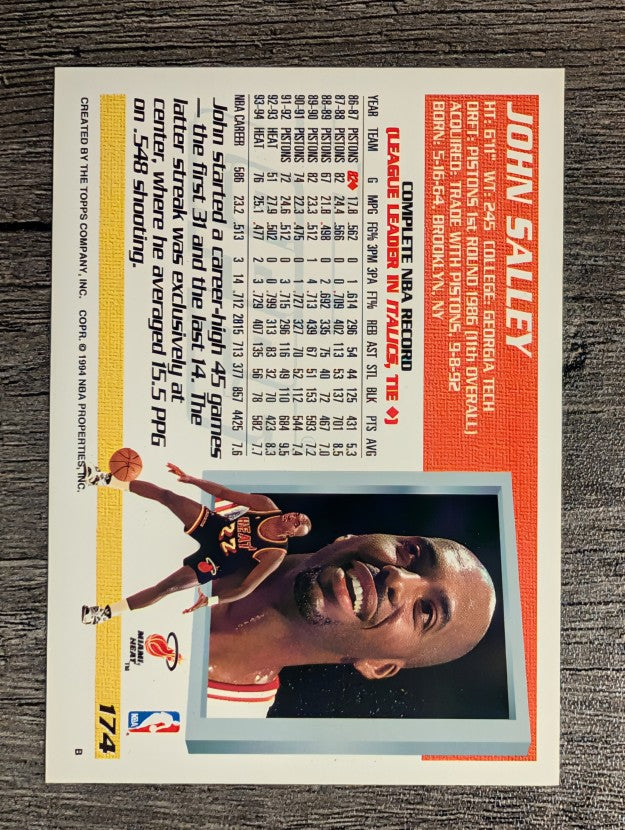 1994-95 Topps #174 John Salley
