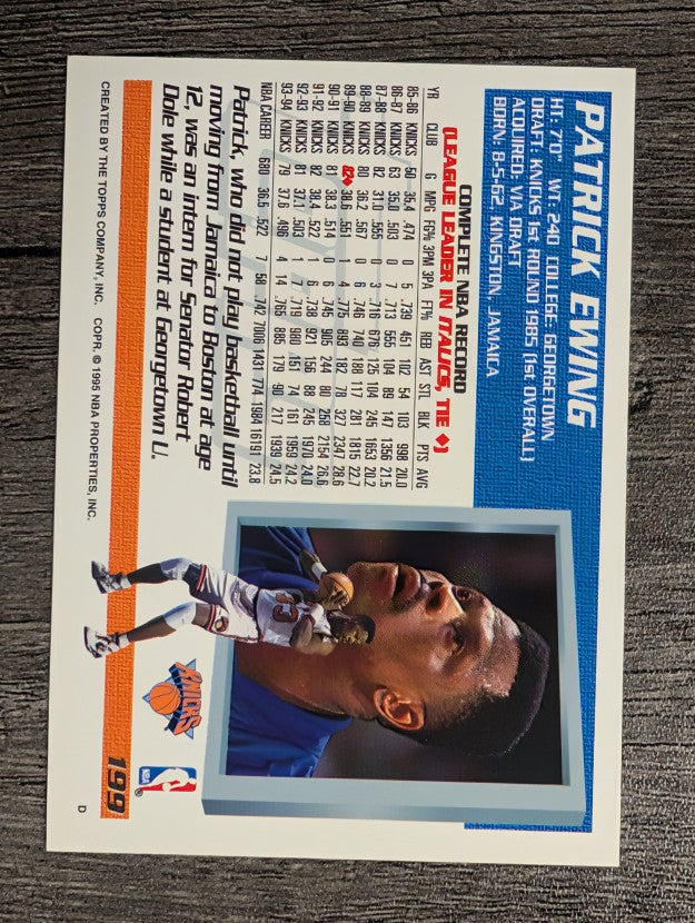1994-95 Topps #199 Patrick Ewing