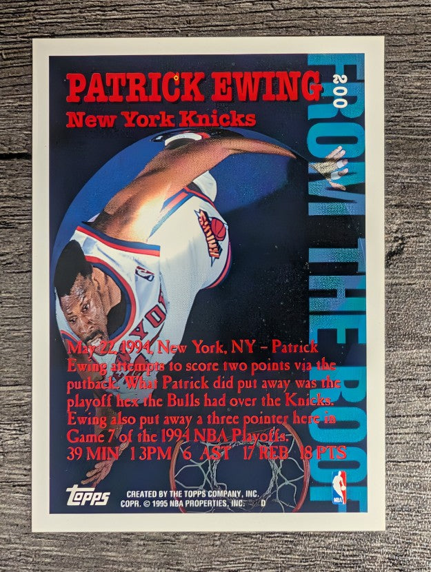 1994-95 Topps #200 Patrick Ewing FTR
