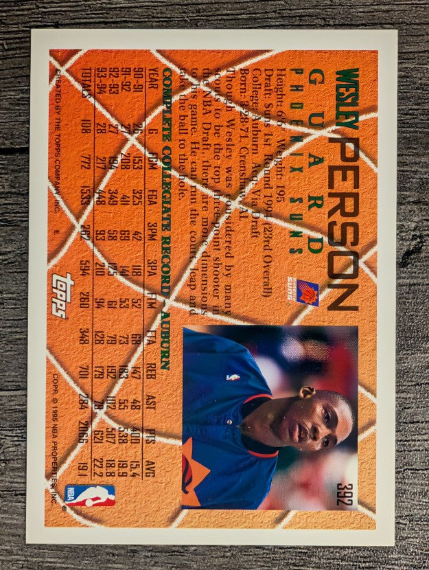 1994-95 Topps #392 Wesley Person