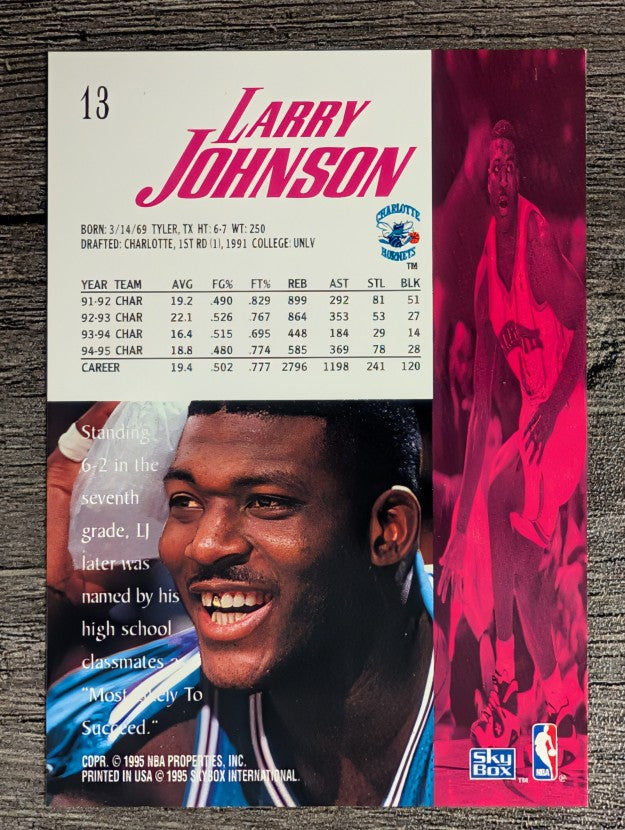 1995-96 SkyBox Premium #13 Larry Johnson